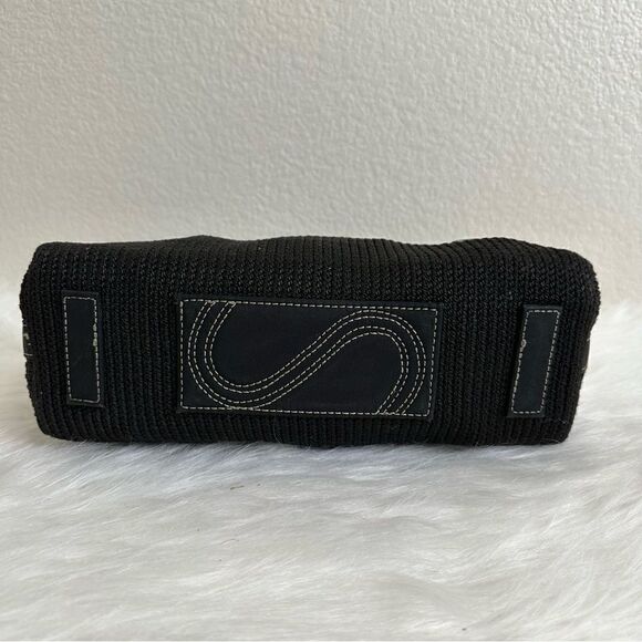 The Sak Woven Crochet Knit Black Shoulder Bag - Picture 12 of 13